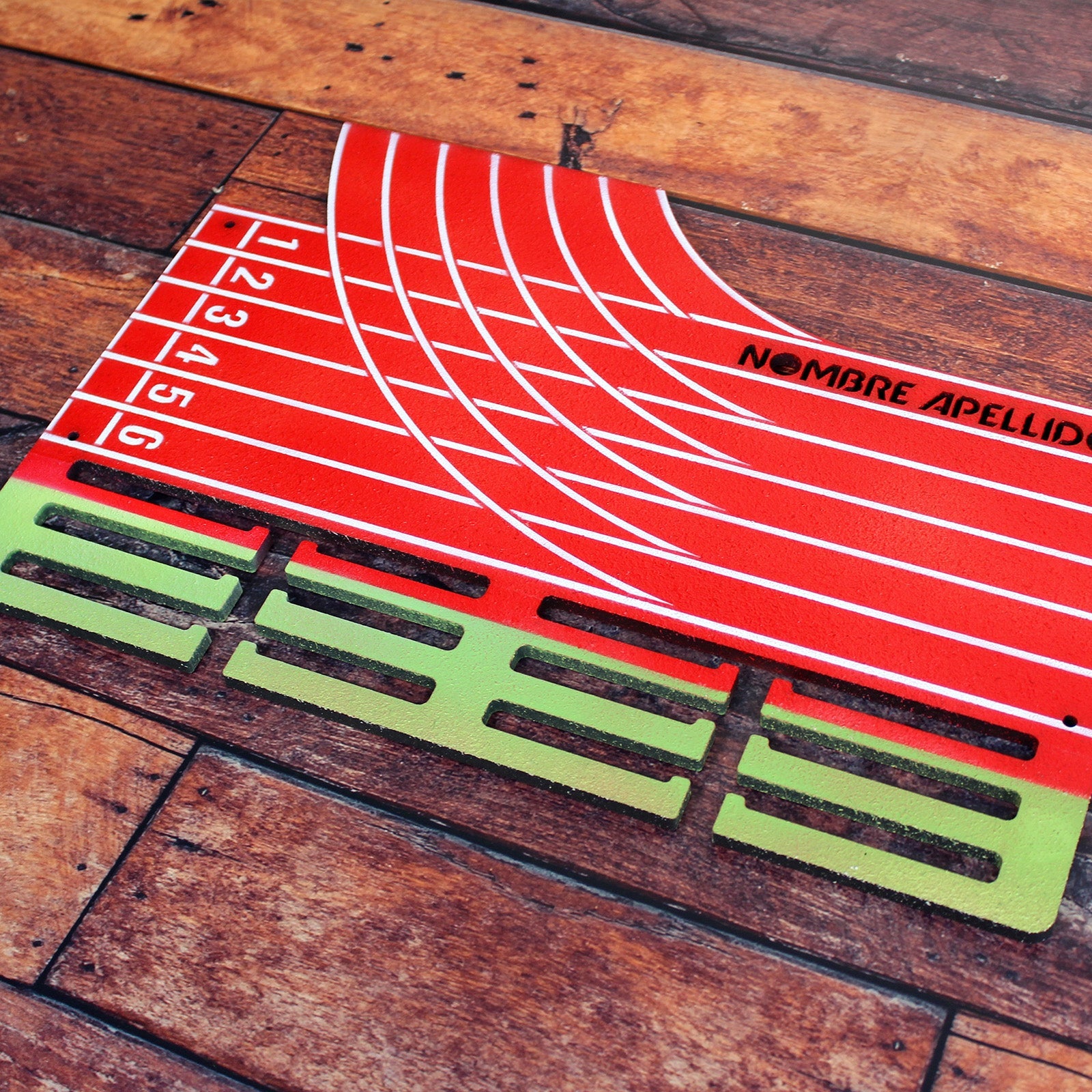 Personalisierter Medaillenhalter Laufen / Marathon / Leichtathletik mit Namen