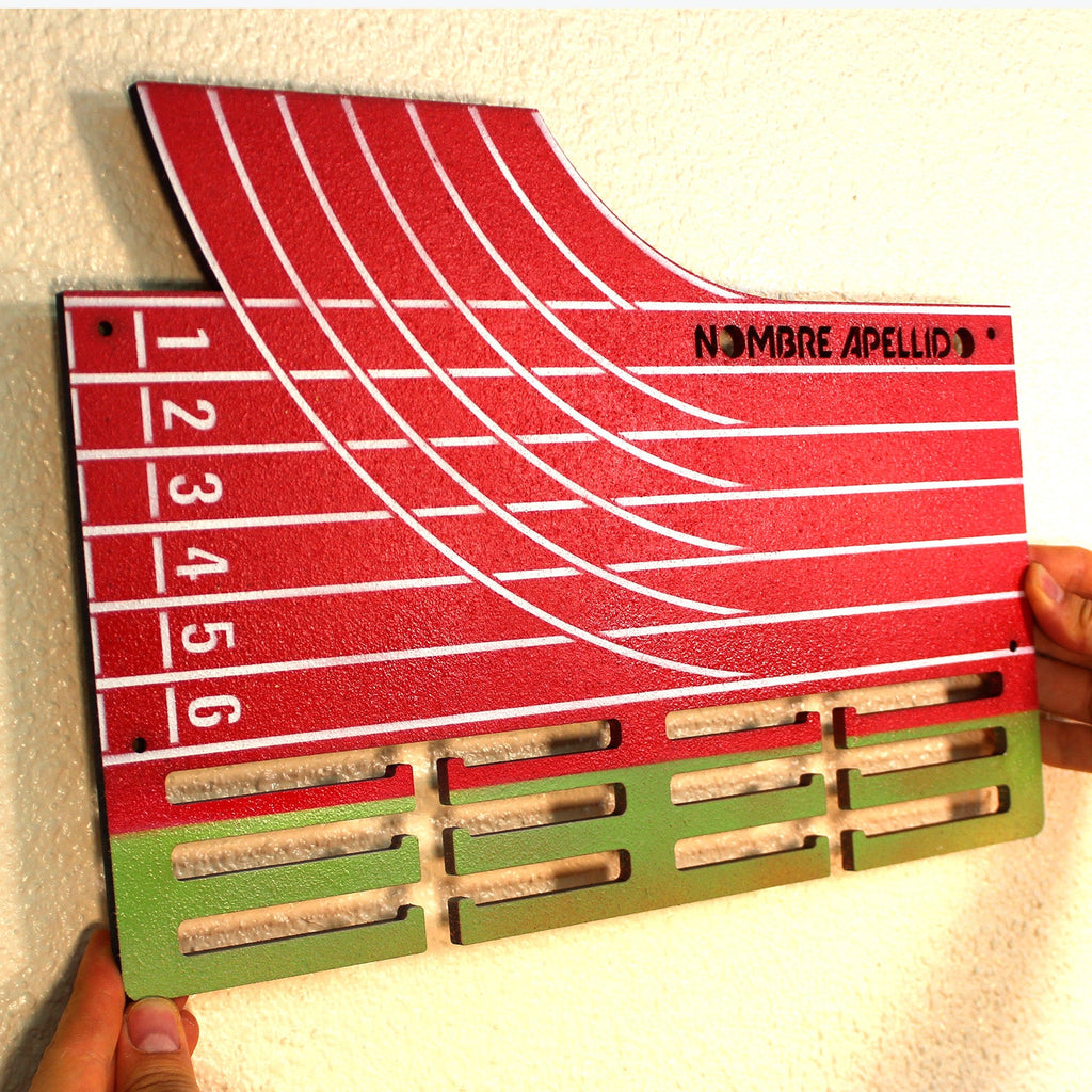 Personalisierter Medaillenhalter Laufen / Marathon / Leichtathletik mit Namen