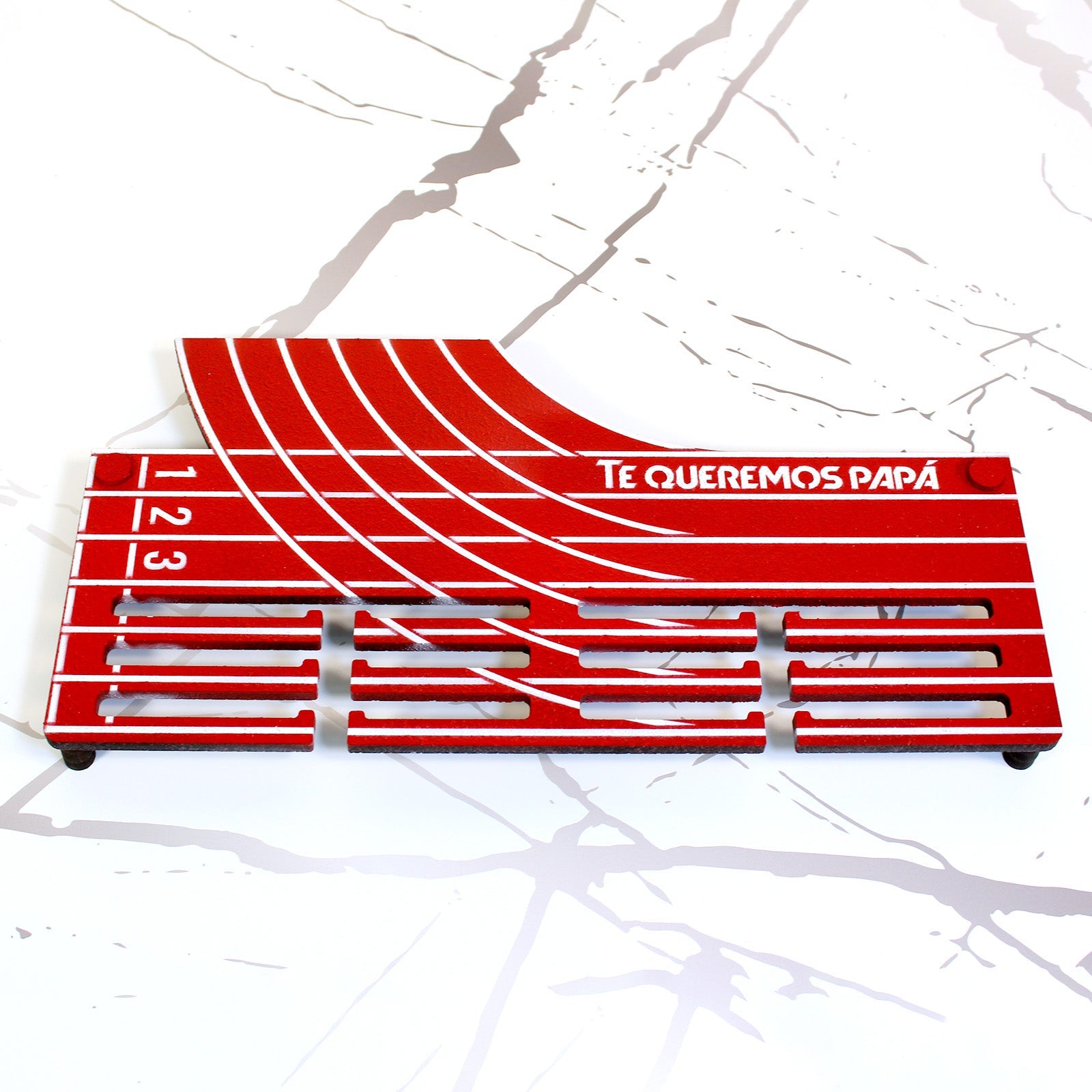 Personalisierter Medaillenhalter Laufen / Marathon / Leichtathletik mit Namen