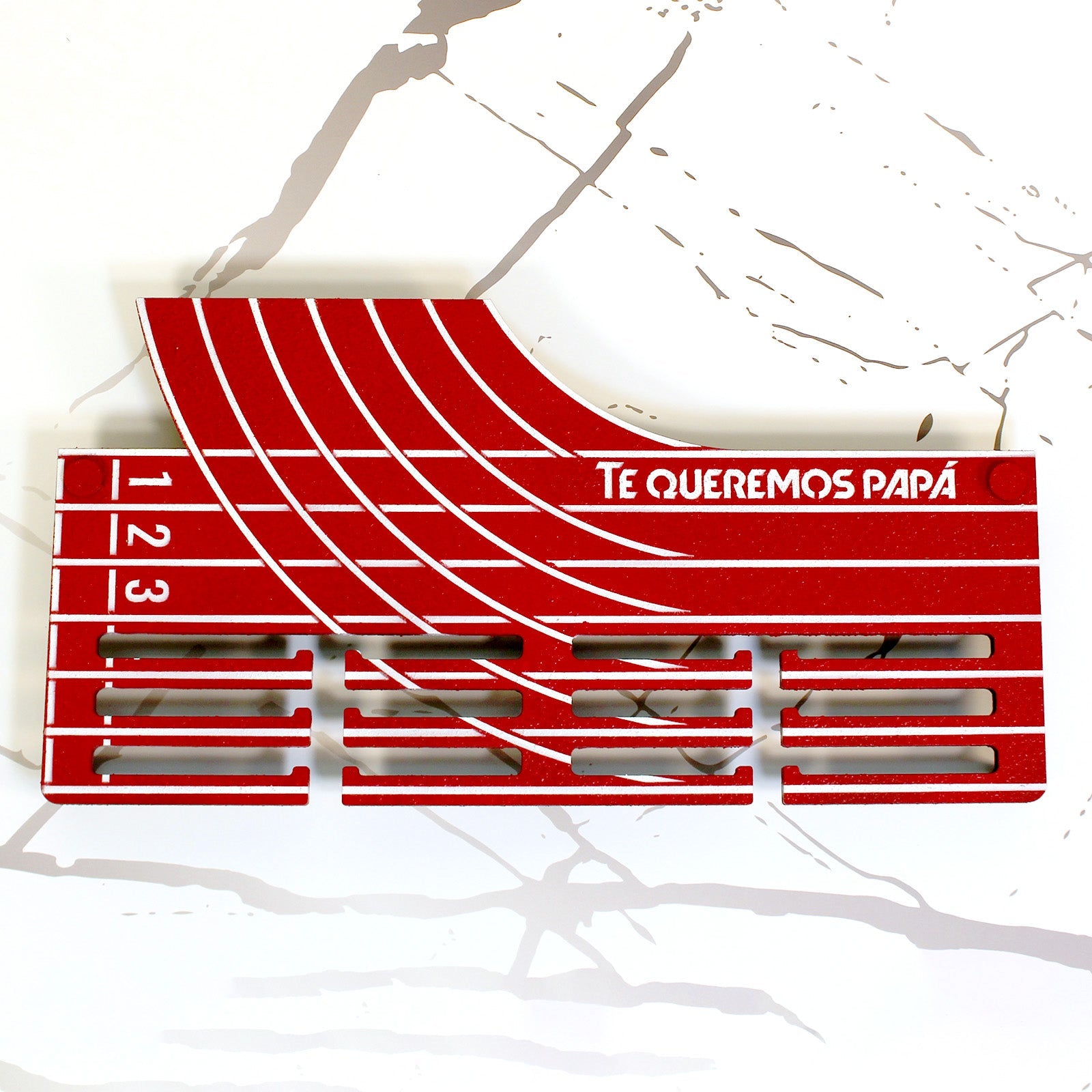 Personalisierter Medaillenhalter Laufen / Marathon / Leichtathletik mit Namen