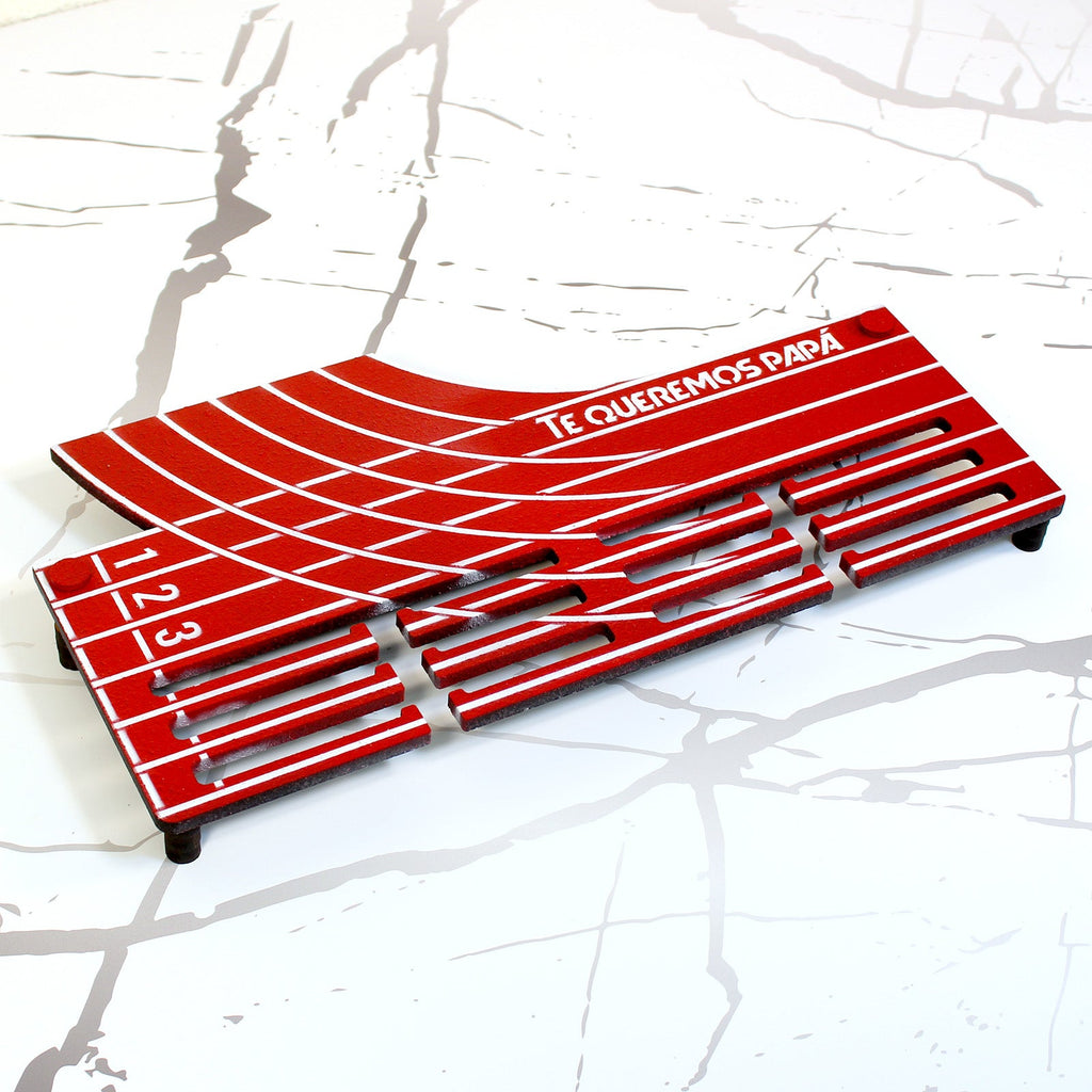 Personalisierter Medaillenhalter Laufen / Marathon / Leichtathletik mit Namen