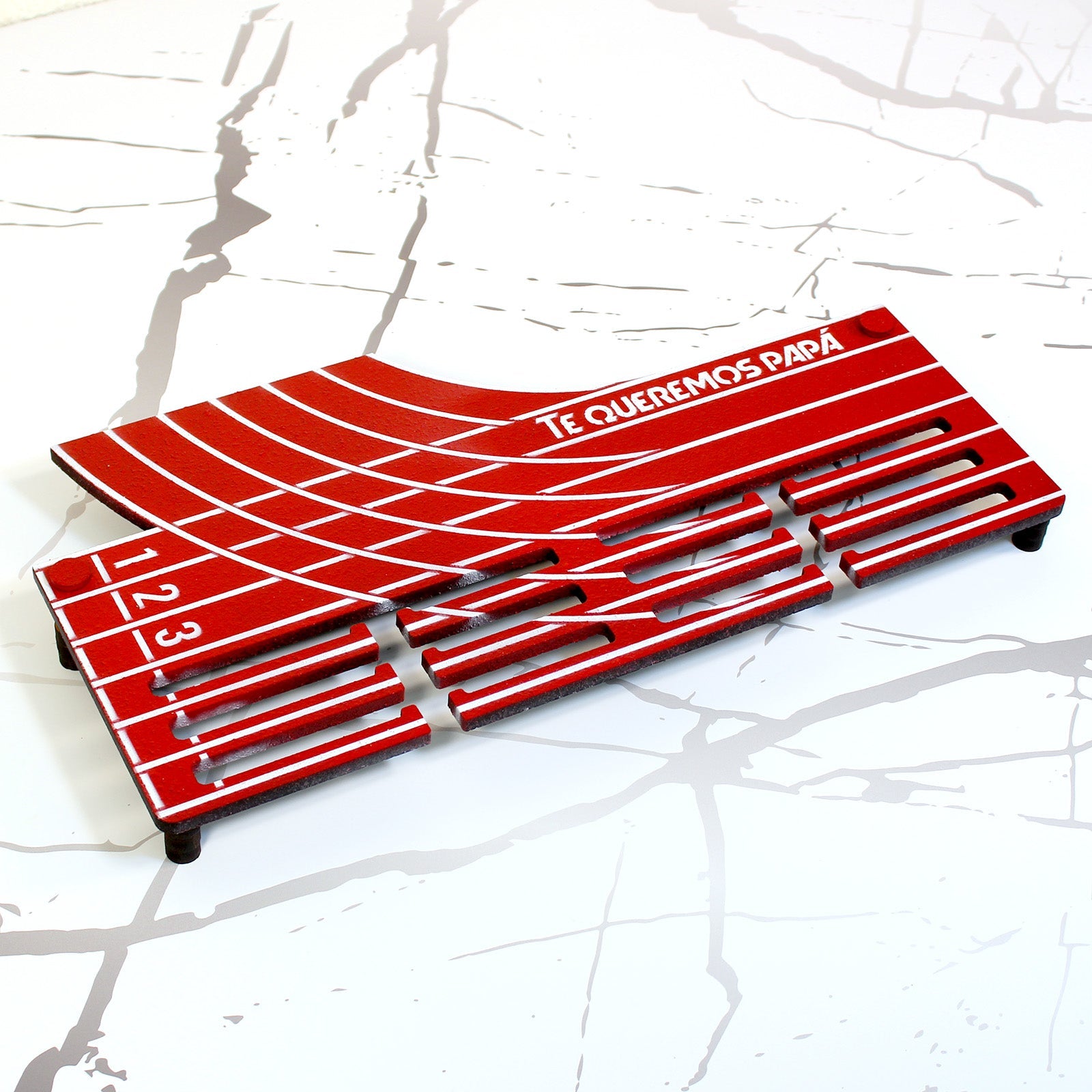 Personalisierter Medaillenhalter Laufen / Marathon / Leichtathletik mit Namen