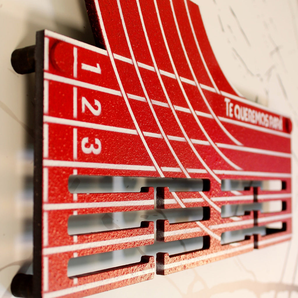 Personalisierter Medaillenhalter Laufen / Marathon / Leichtathletik mit Namen