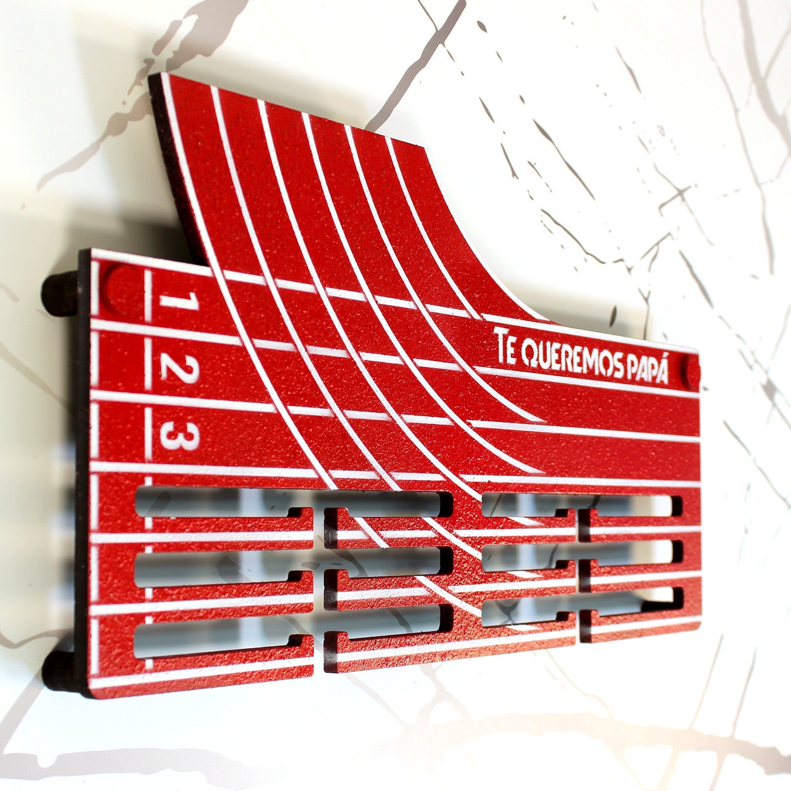 Personalisierter Medaillenhalter Laufen / Marathon / Leichtathletik mit Namen