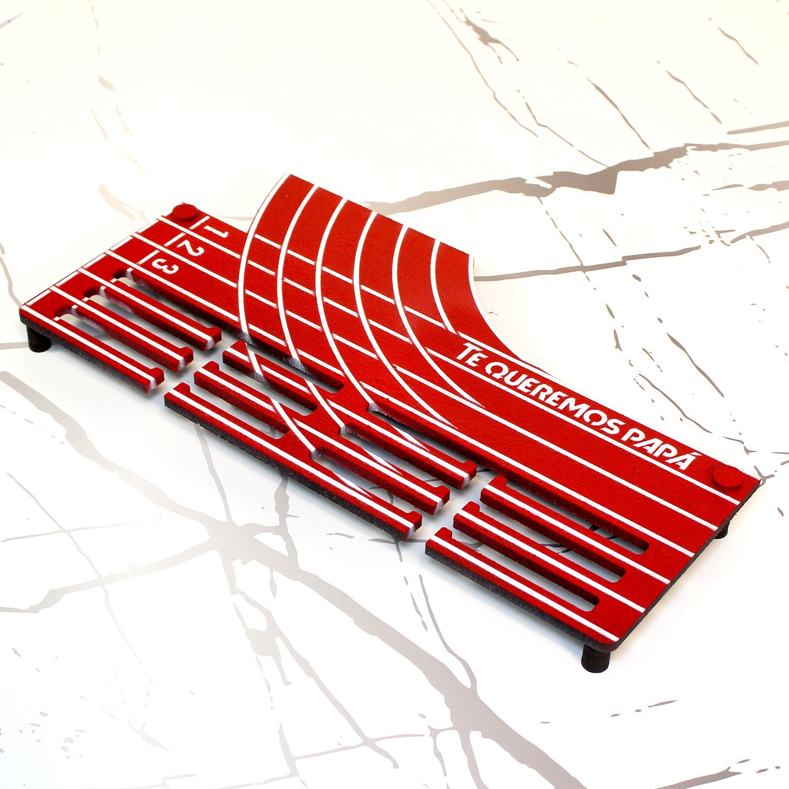 Personalisierter Medaillenhalter Laufen / Marathon / Leichtathletik mit Namen