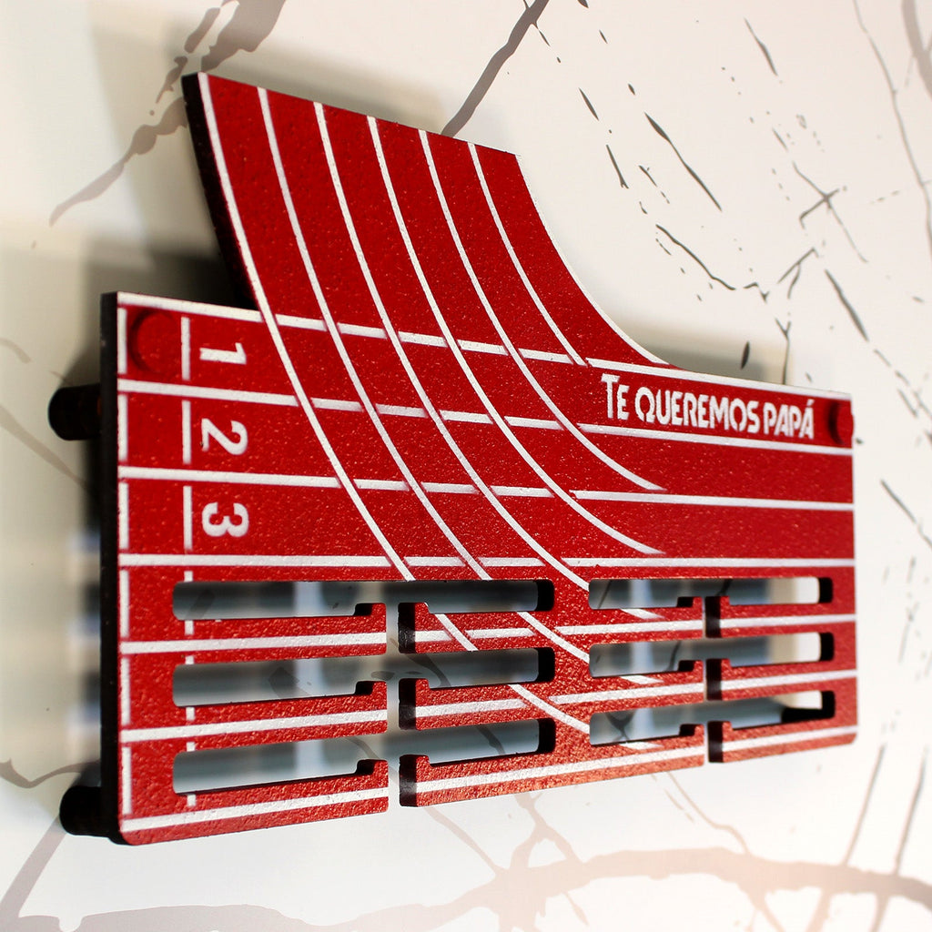 Personalisierter Medaillenhalter Laufen / Marathon / Leichtathletik mit Namen