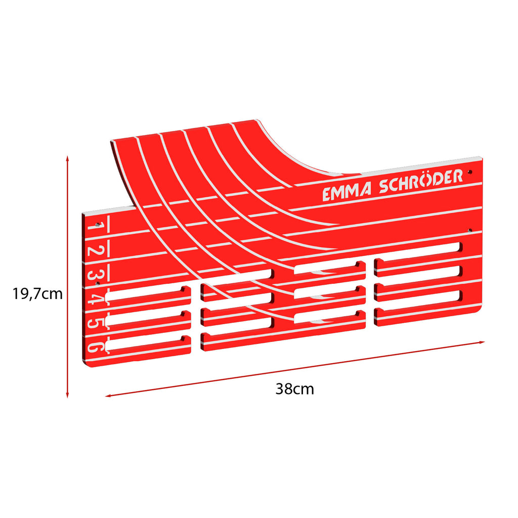 Personalisierter Medaillenhalter Laufen / Marathon / Leichtathletik mit Namen