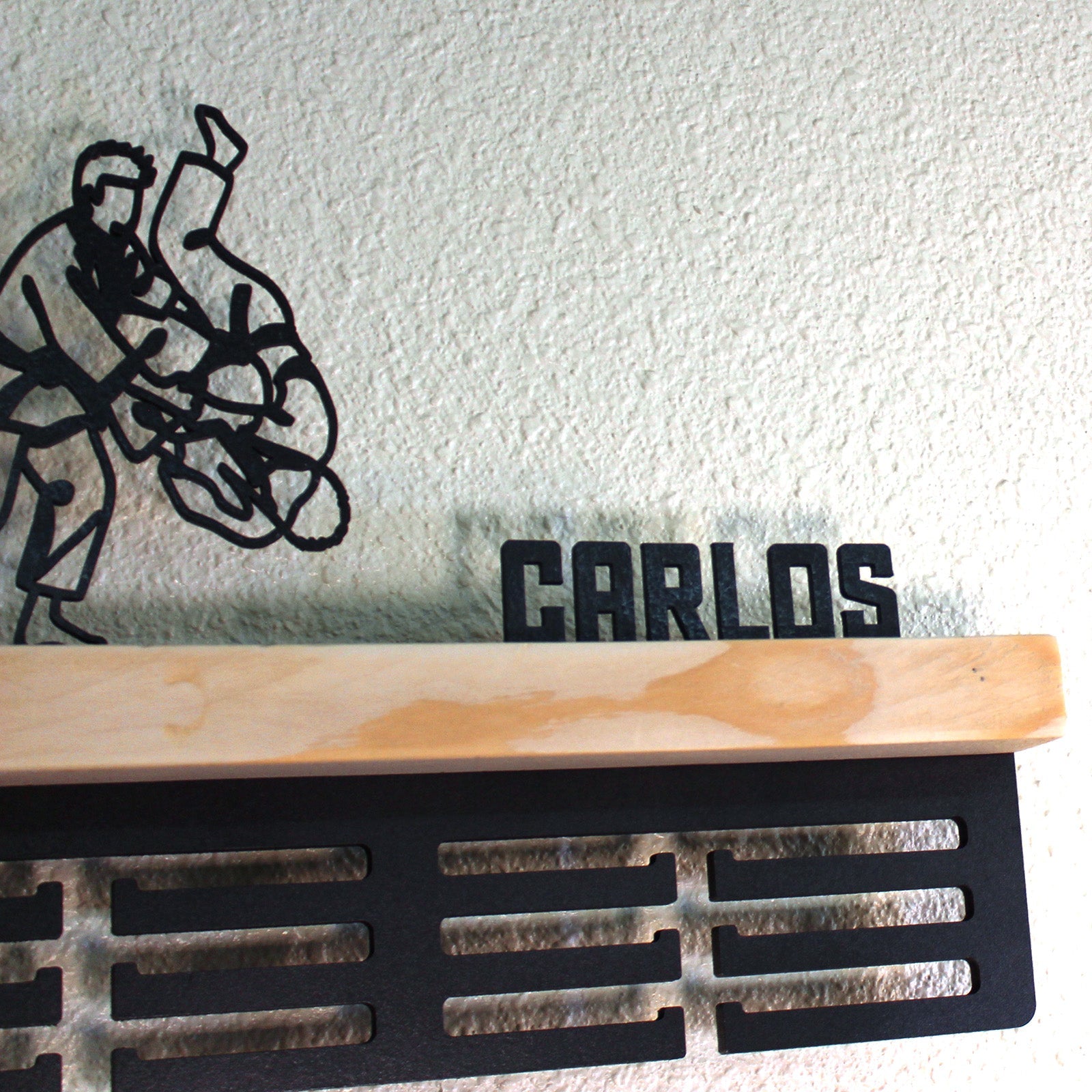 Personalisierter Medaillenhalter Karate mit Namen