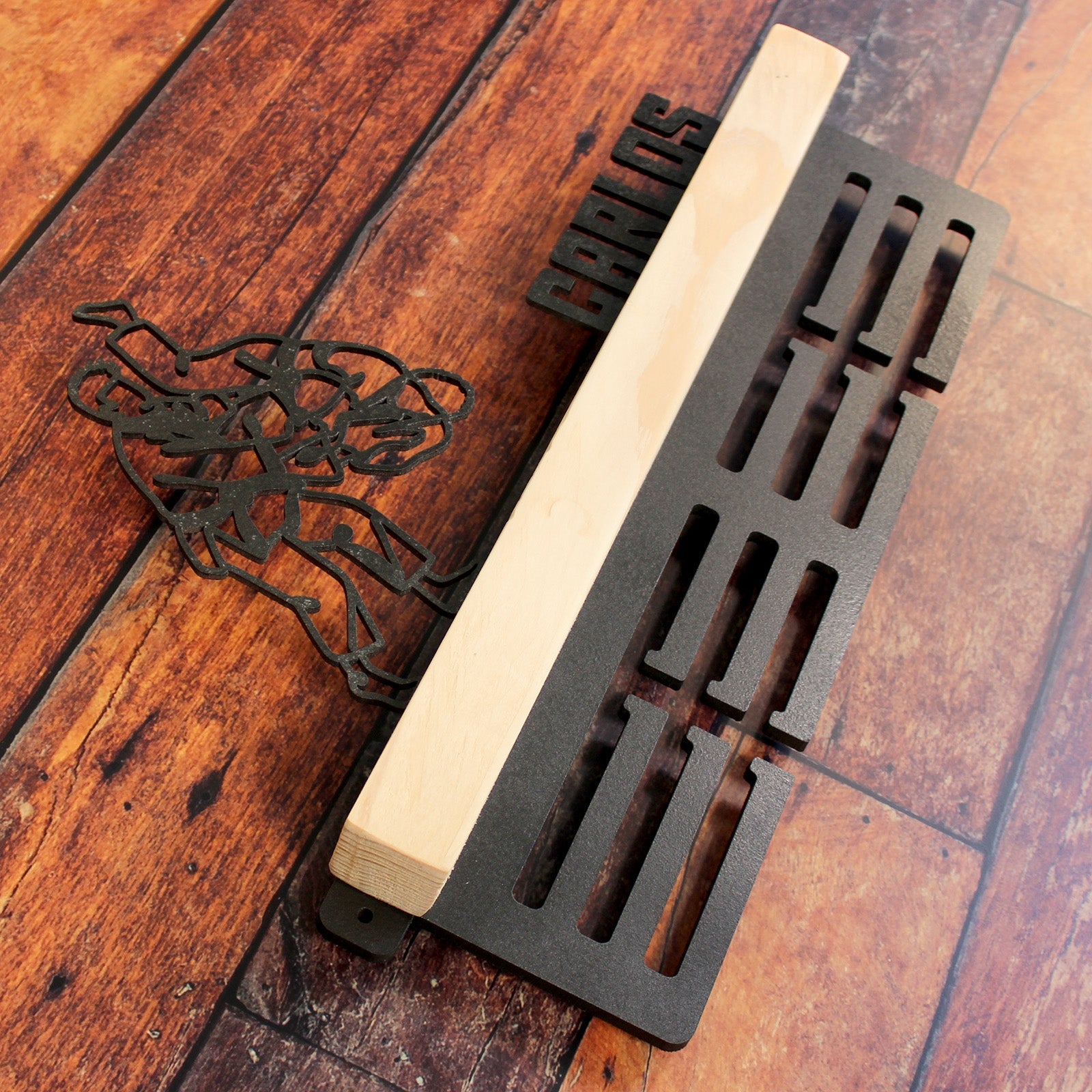 Personalisierter Medaillenhalter Karate mit Namen