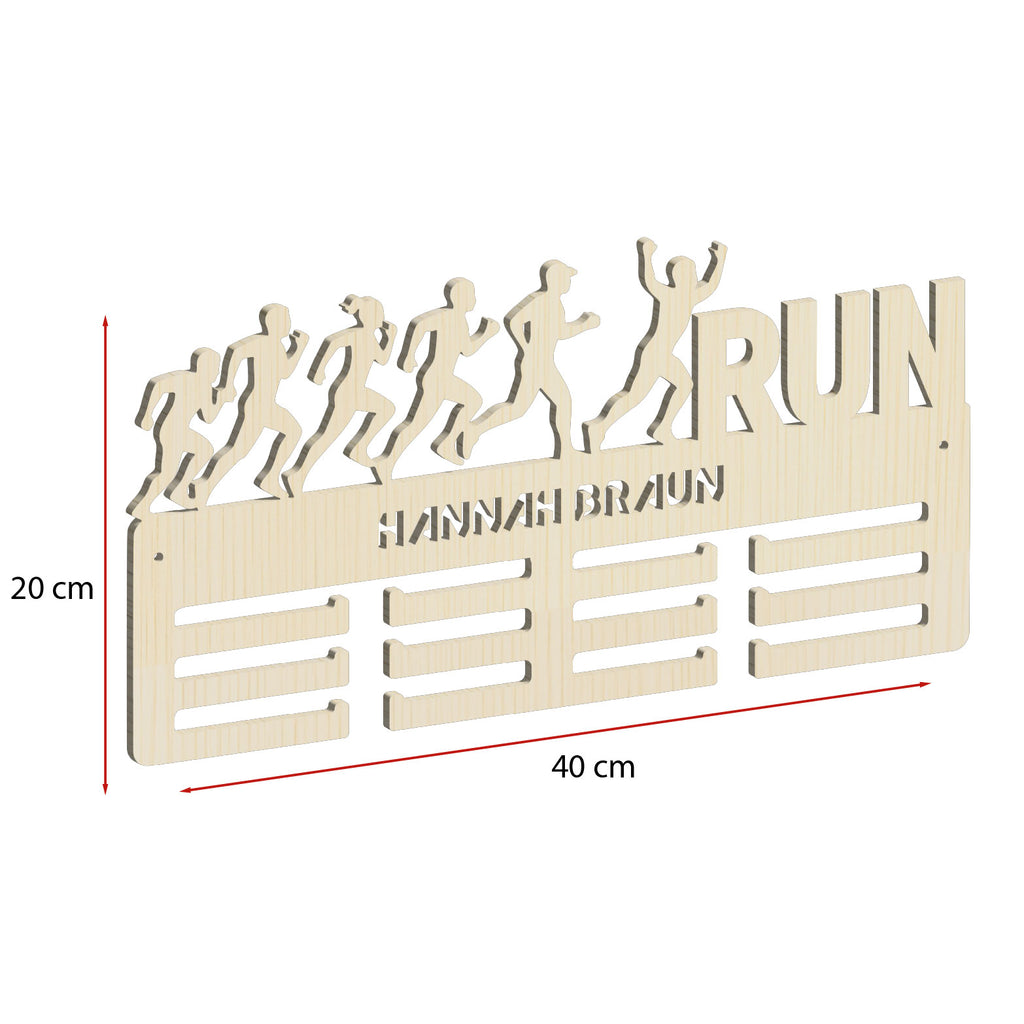 Personalisierter Medaillenhalter Running / Run