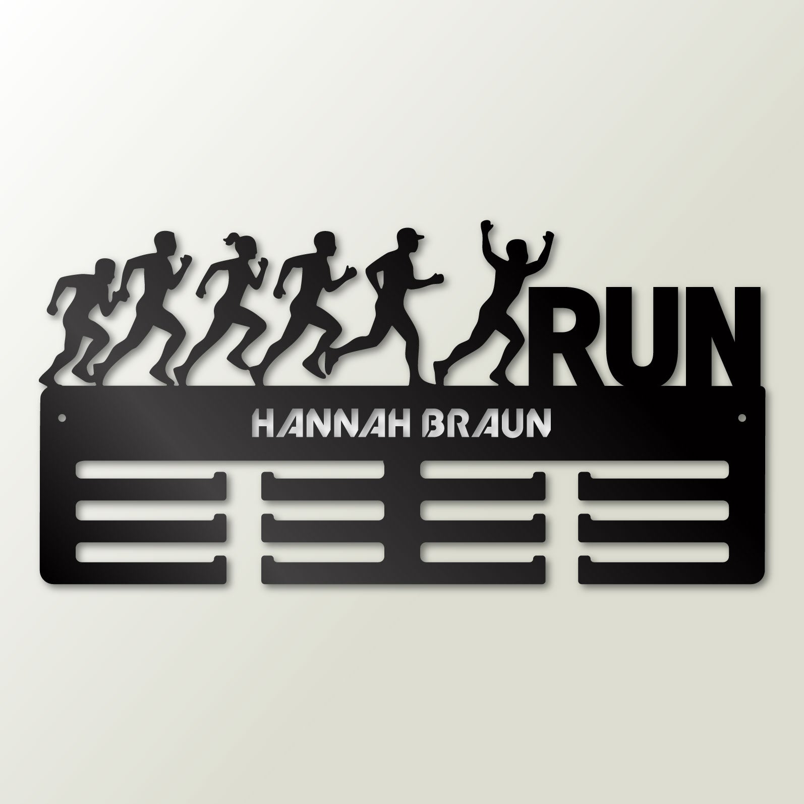 Personalisierter Medaillenhalter Running / Run