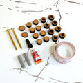 Medaillenhalter Montage-Set personalisiert aus Holz