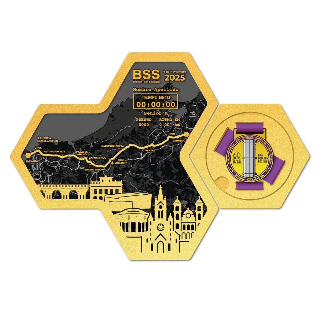 Medaillenhalter Marathon personalisiert aus Holz