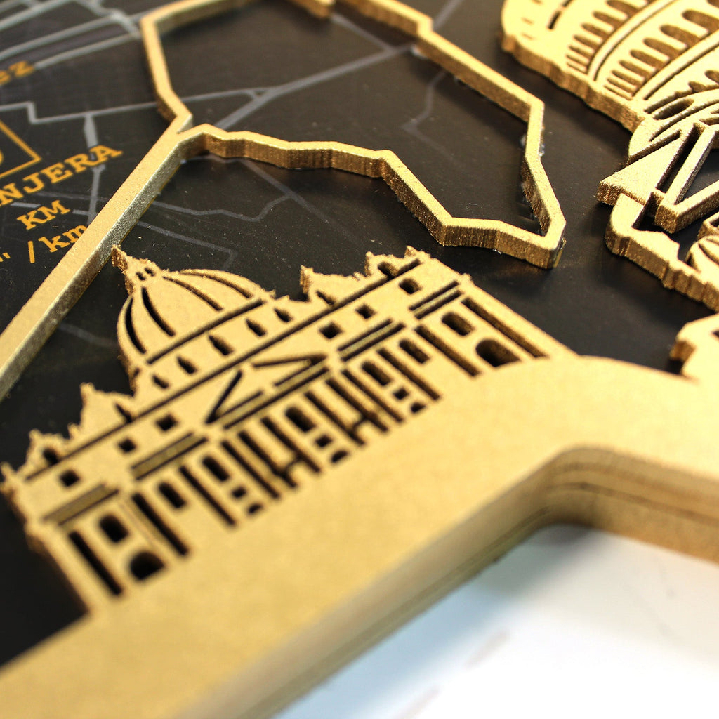 Medaillenhalter Halbmarathon personalisiert aus Holz