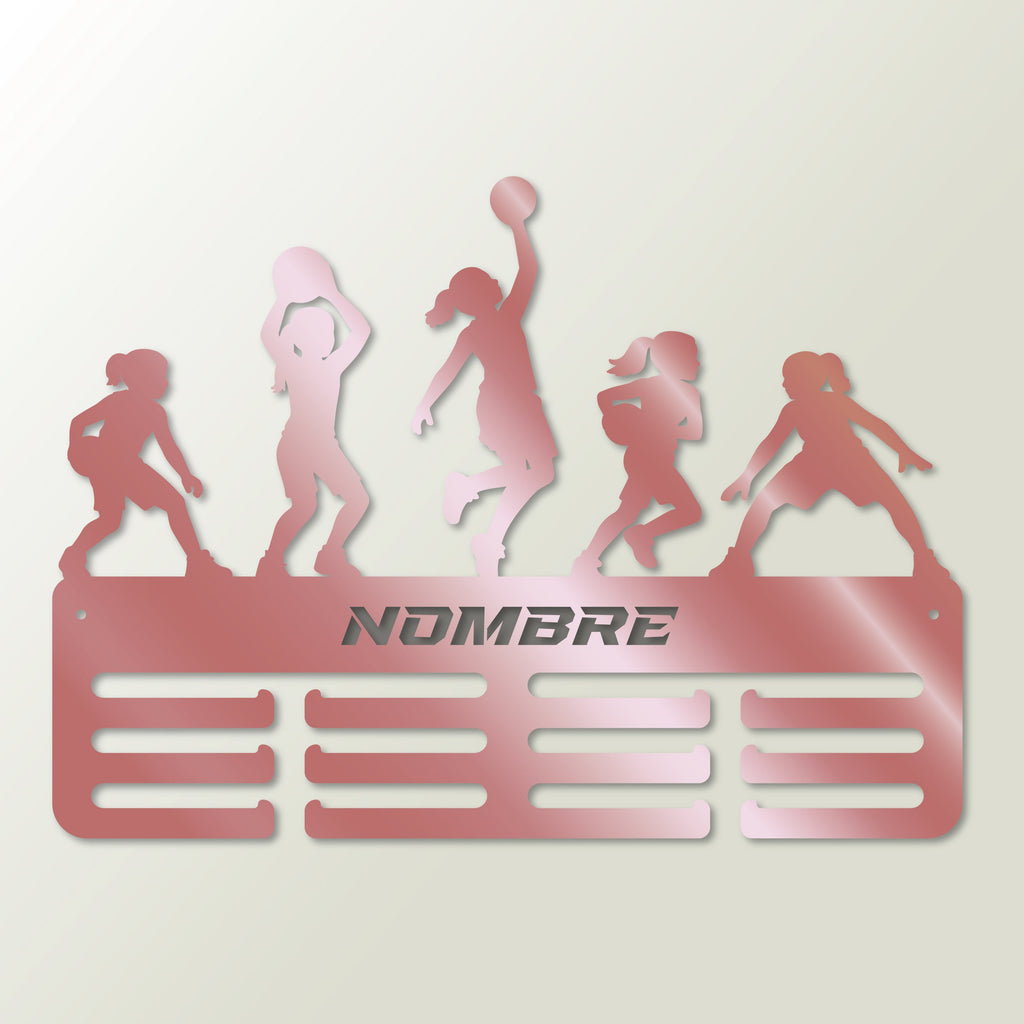 Medaillenhalter Basketball personalisiert aus Holz